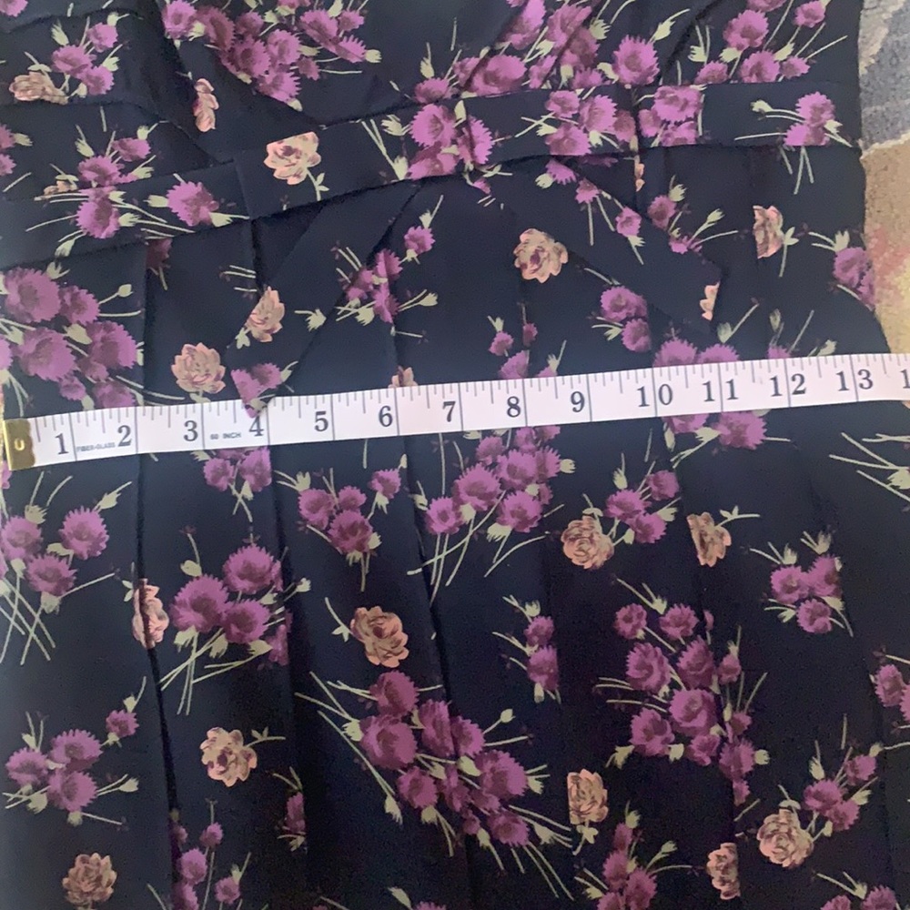 💜 VINTAGE BETSEY JOHNSON FLORAL BOW MINI/MIDI DRESS Y2K 90s COTTAGECORE XS S P - Picture 7 of 17